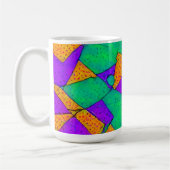 不正利用 – Ken Gage抽象芸術 コーヒーマグカップ (左)