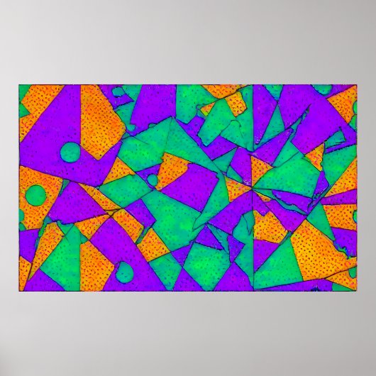 不正利用 – Ken Gage抽象芸術 ポスター (正面)