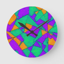 不正利用 – Ken Gage抽象芸術 ラウンド壁時計