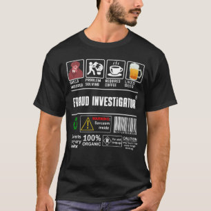 不正捜査官の包装と取り扱いラベルCoff Tシャツ