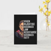 不正義が法律に違反して義務を負う カード (黄色い花)