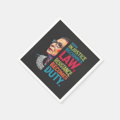 不正義が法律に違反して義務を負う スタンダードカクテルナプキン (角)