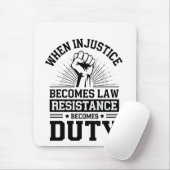 不正義が法律に違反して義務を負う マウスパッド (マウス)