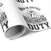 不正義が法律に違反して義務を負う ラッピングペーパー (ロールコーナー)