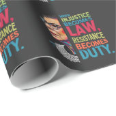 不正義が法律に違反して義務を負う ラッピングペーパー (ロールコーナー)