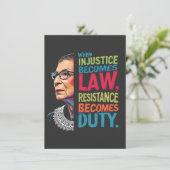 不正義が法律に違反して義務を負う 招待状 (スタンド正面)