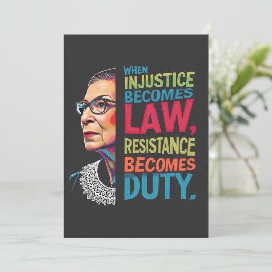 不正義が法律に違反して義務を負う 案内状 (スタンド正面)