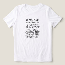 不正義の政治ファッション トライブレンドTシャツ