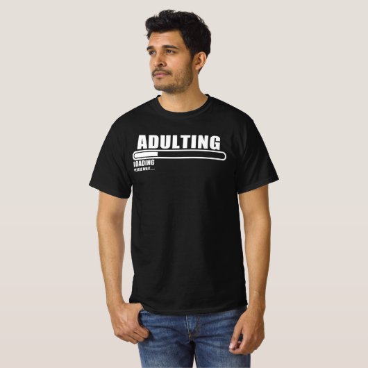 不正読み込み中です。お待ちください Tシャツ (正面フル)