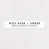 不正開封防止白黒キャンドル製品ラベル ラベル (デザイン1)