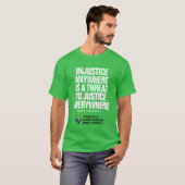 不正/正義の緑 Tシャツ (正面フル)