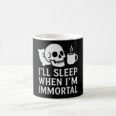 不死の時は寝る コーヒーマグカップ (中央)