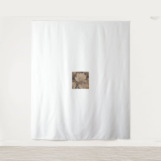 不死の道の横に不朽の藍の花 タペストリー (正面)