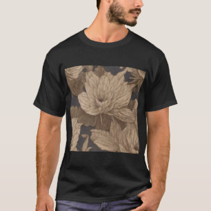 不死の道の横に不朽の藍の花 Tシャツ