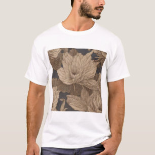 不死の道の横に不朽の藍の花 Tシャツ