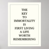 不死の鍵は生まれて初めてである ポスター (正面)