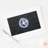 不死クラゲ長方形ステッカー 長方形シール (封筒)