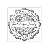 不死マンダラタイポグラフィ差出人住所 ラバースタンプ (インプリント)