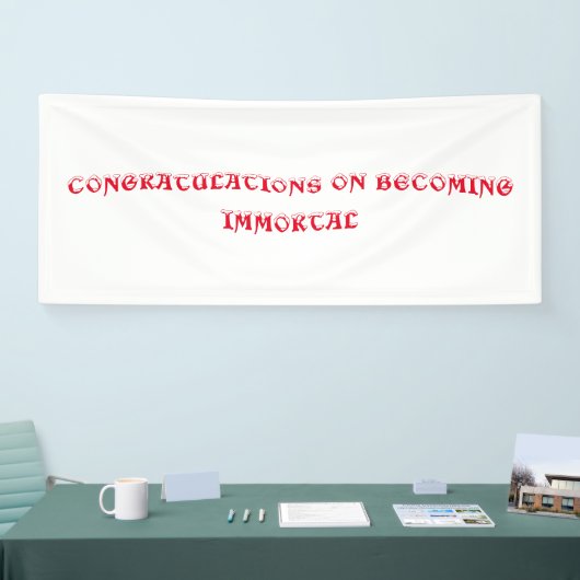 不死祝の旗 横断幕 (トレードショー)