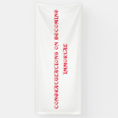 不死祝の旗 横断幕 (縦)