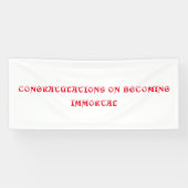 不死祝の旗 横断幕 (横)