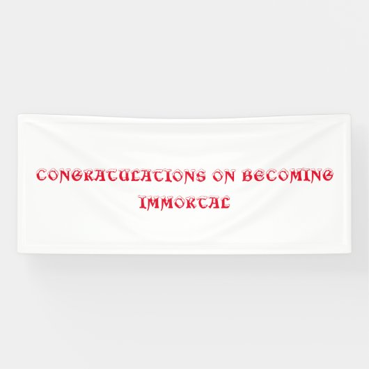 不死祝の旗 横断幕 (横)