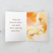 不死鳥がトラブルのカードの上に現れる カード (内部)