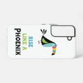 不死鳥のように上昇する SAMSUNG GALAXYケース (裏面横)