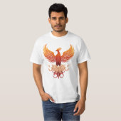 不死鳥の復活 - 強さと再生の象徴 Tシャツ (正面フル)