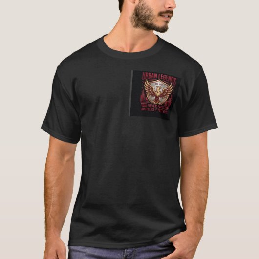 不死鳥の昇華 モダングラフィック Tシャツ (正面)