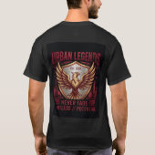 不死鳥の昇華 モダングラフィック Tシャツ (裏面)