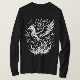 不死鳥の昇華: 侍の炎 Tシャツ
