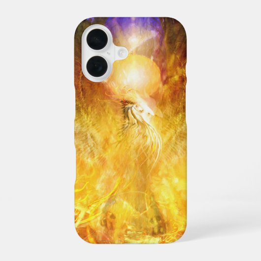 不死鳥の火変容 iPhone 16ケース (裏面)