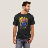 不死鳥の炎のアート Tシャツ (正面フル)