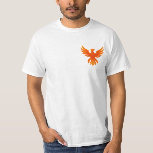 不死鳥の炎エンブレム Tシャツ (正面)