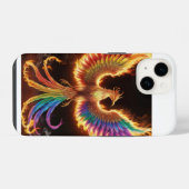 不死鳥の炎舞: 「Phoenix Rising」 iPhoneケース (裏面横)