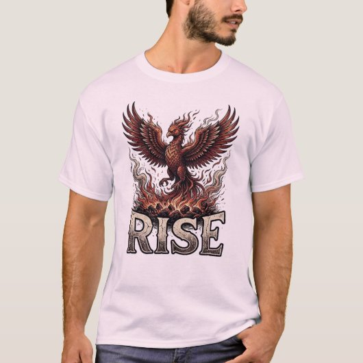 不死鳥の炎 グラフィックヴィンテージTシャツ Tシャツ (正面)