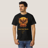 不死鳥蓮月 - 耐える。治癒する。励ます。レジリエンス Tシャツ (正面フル)