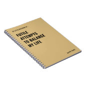 不毛な引用文の均衡を試おもしろいみる ノートブック (右側)