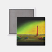 不毛の景観磁石の灯台 マグネット (正面/裏面)