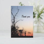 不毛の木々アットサンセットイン春サンキューカード サンキューカード (スタンド正面)