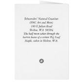 不毛の枝を通る半月 (裏面)