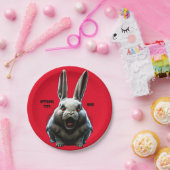 不気味うさぎハローウィンパーティプレート ペーパープレート (パーティー)