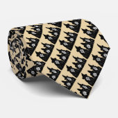 不気味おもしろいな黒い魔女の怖いハロウィーン ネクタイ (ロール)