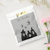 不気味おもしろいな黒い魔女の怖いハロウィーン フェイバーバッグ (封をした状態)