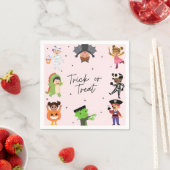 不気味おもしろいハロウィン子供へナプキンスパーティー スタンダードカクテルナプキン (インサイチュ)