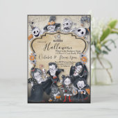 不気味おもしろいハローウィンパーティ招待状 招待状 (スタンド正面)
