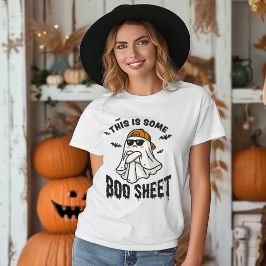 不気味おもしろい:これはBoo Sheetのハロウィーンだ Tシャツ