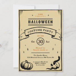 不気味お洒落なヴィンテージ 招待状