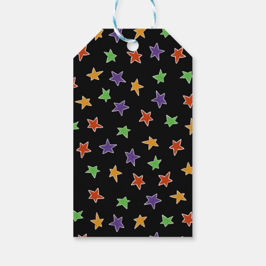 不気味こうもりと幽霊ハッピーハローウィン ギフトタグ (裏面)